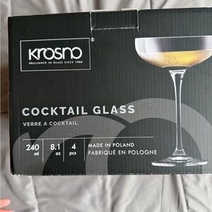 Krosno Polish Cocktail Glasses Set - 4 pcs, 240 ml